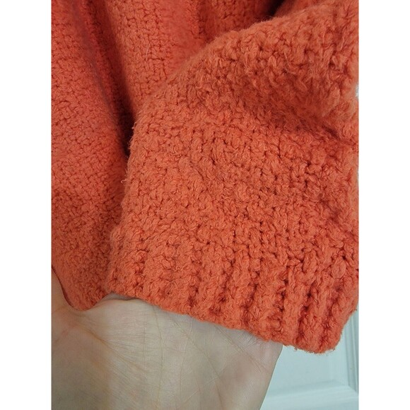 Eileen Fisher Woman Lory Organic Cotton Blend‎ Sweater Orange Textured Sz 1X - Picture 3 of 10